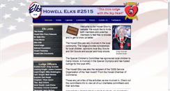 Desktop Screenshot of howellelks.com